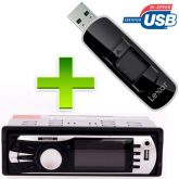 AUTO RÁDIO MP3 PLAYER LIVE1 + PENDRIVE 4GB LEXXAR