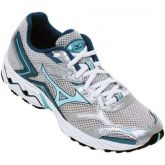 Tênis Mizuno Wave Vitality Prata e Verde Água