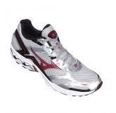 Tênis Mizuno Wave Vitality Cinza Preto e Vinho
